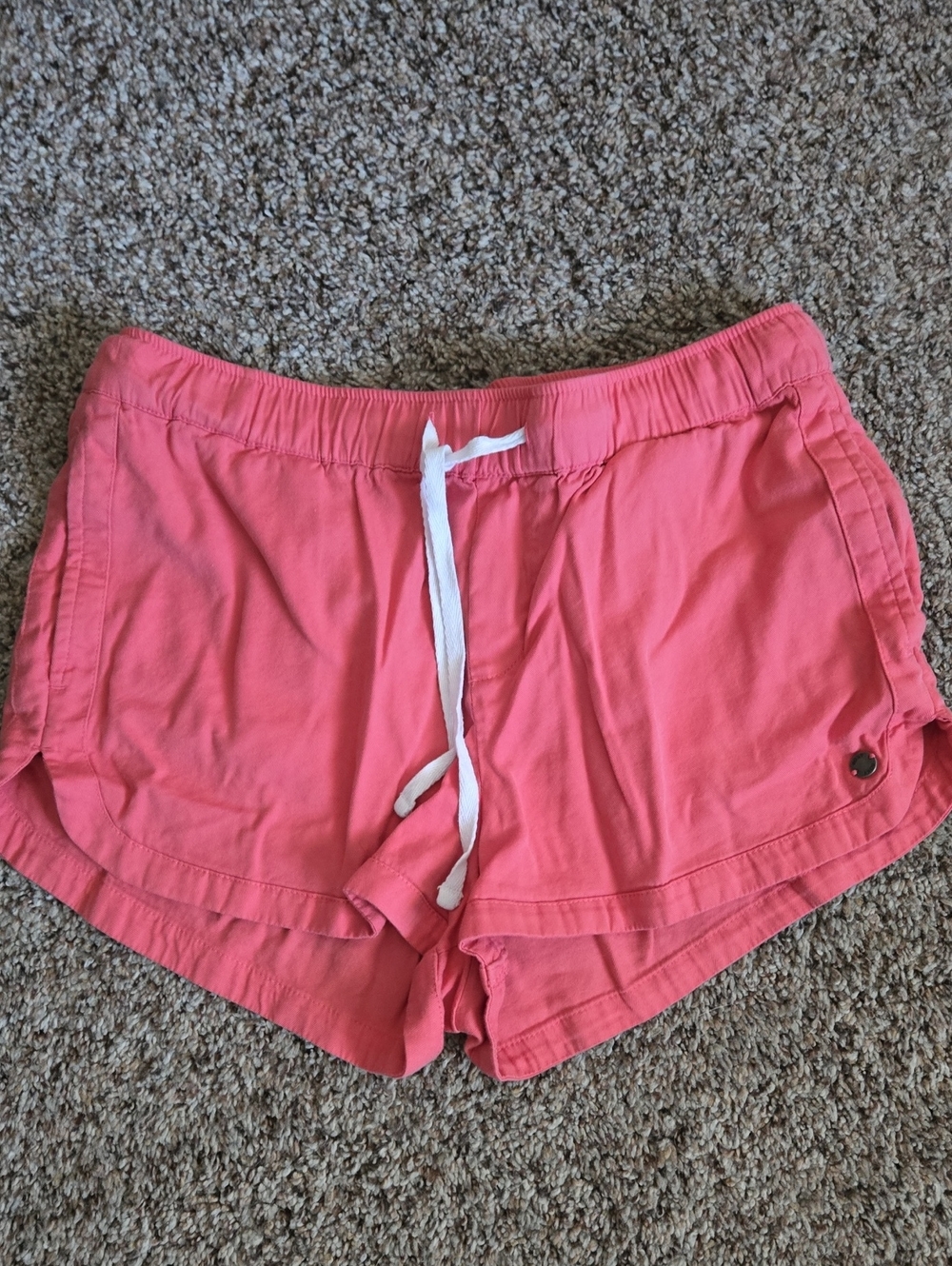 Roxy Coral Pink Athletic Drawstring Shorts